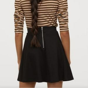H&M Divided Black Skater Skirt